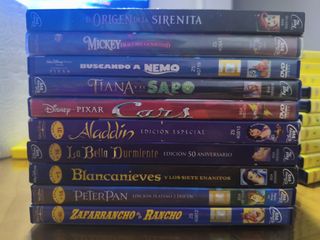 10 DVDs Disney clásicos