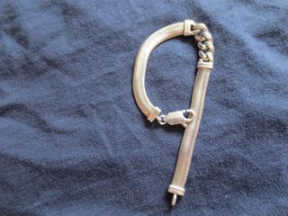 Pulsera plata serpiente