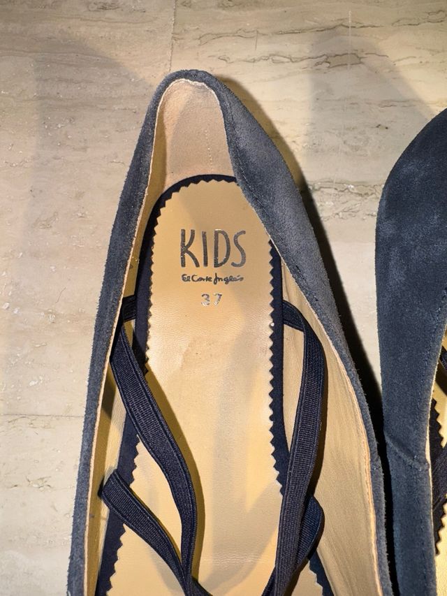 Zapatos El Corte Inglés azul marino 37