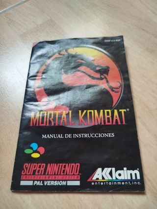 Manual Mortal Kombat SNES PAL