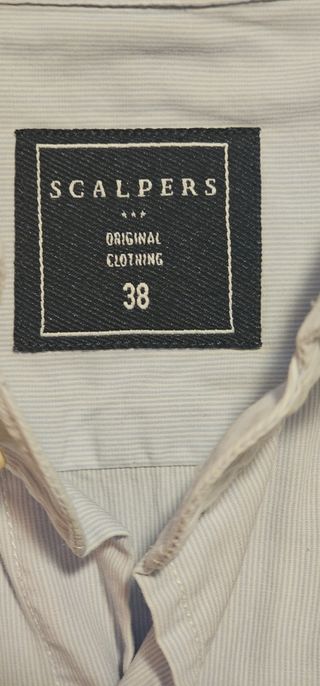 Camisa Scalpers | Azul | Manga Larga slim fit