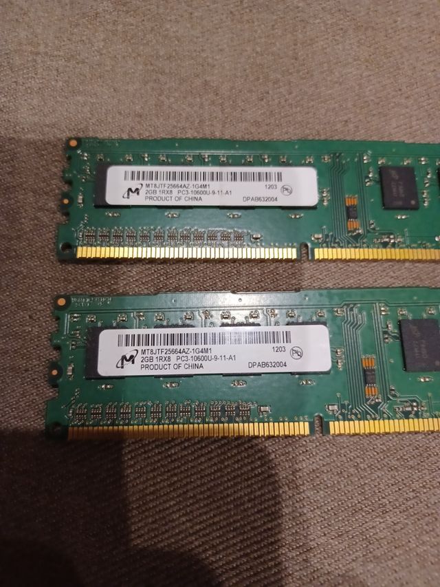 2x Memorias RAM Samsung DDR3