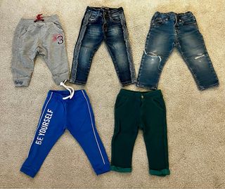 5 Pantaloni Bimbi 12-18 Mesi