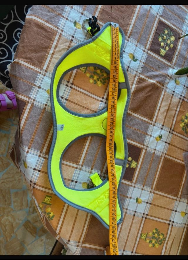 Pettorina cane gialla e grigia