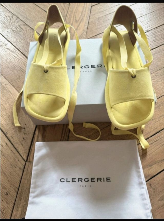 Sandalias Clergerie paris amarillas