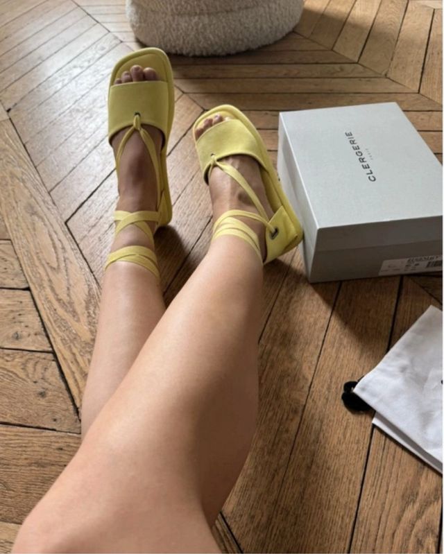 Sandalias Clergerie paris amarillas