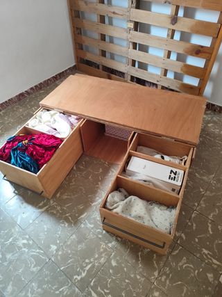 Cama plegable de madera camper