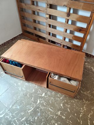 Cama plegable de madera camper