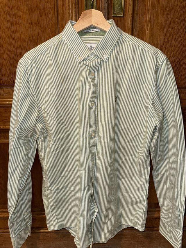 Camisa Springfield rayas verdes M
