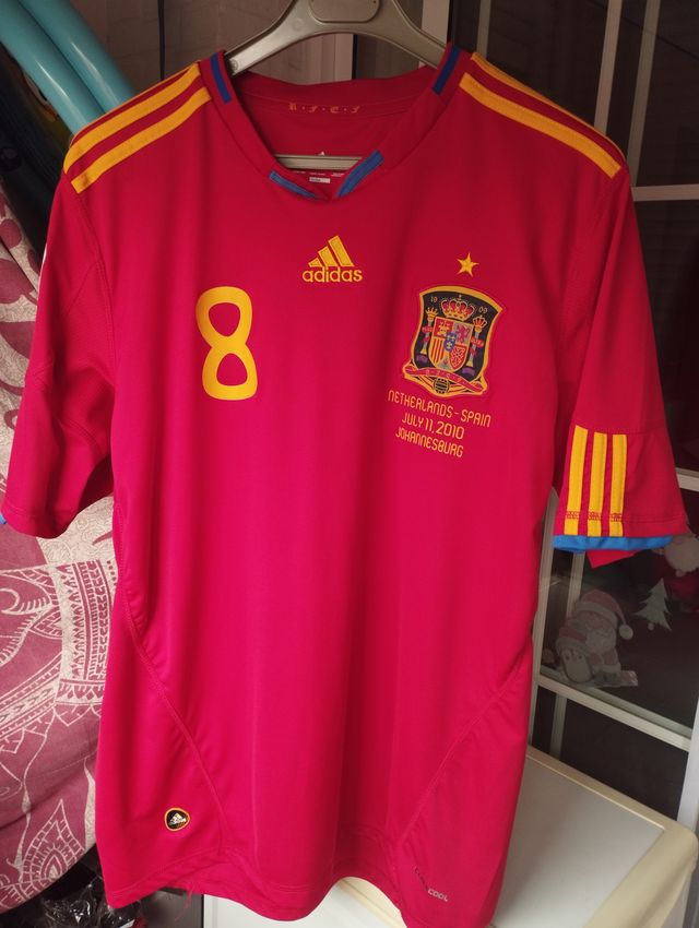 Camiseta Xavi España Mundial 2010 - Adidas XL