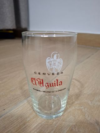 Vaso Cerveza El Aguila antiguo