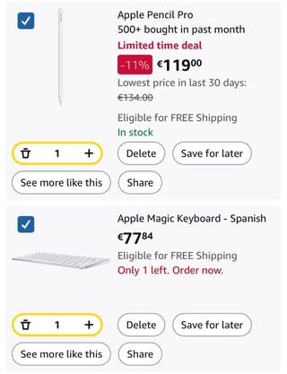 iPad Air M2 11 pulgadas | Wi-Fi + Cellular | 256 G