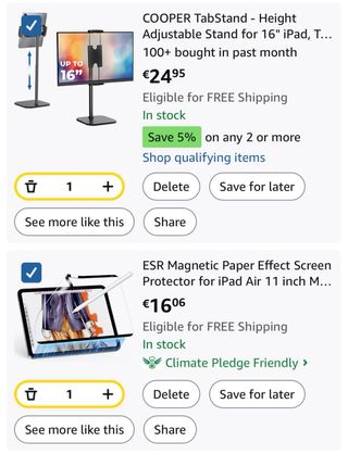 iPad Air M2 11 pulgadas | Wi-Fi + Cellular | 256 G