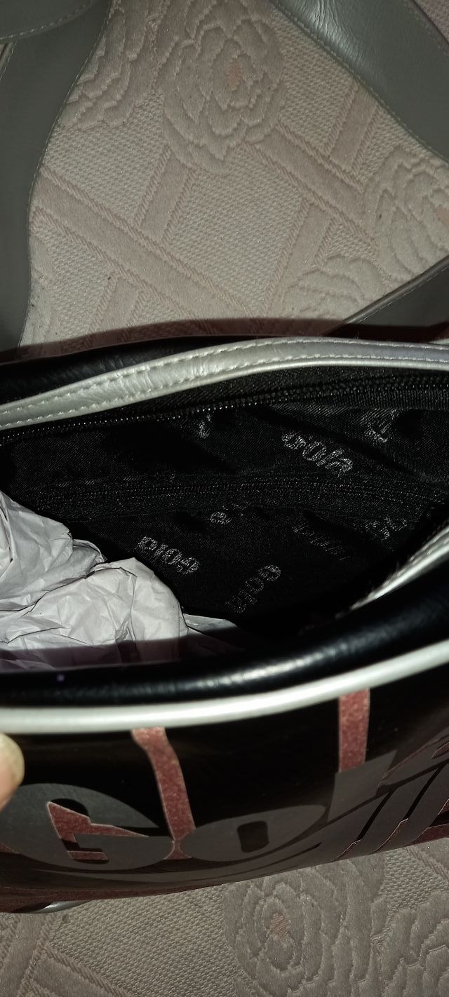 Borsa Gola a tracolla - nera e rosa