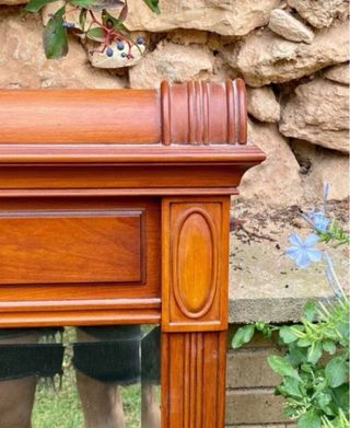 Espejo vintage madera marrón