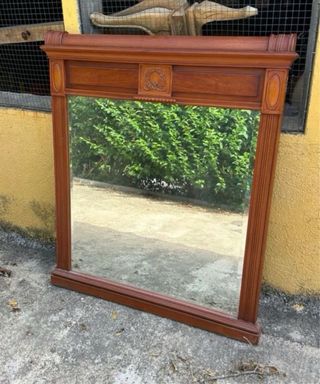 Espejo vintage madera marrón