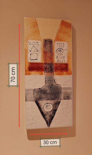 Cuadro decorativo abstracto 70x30cm