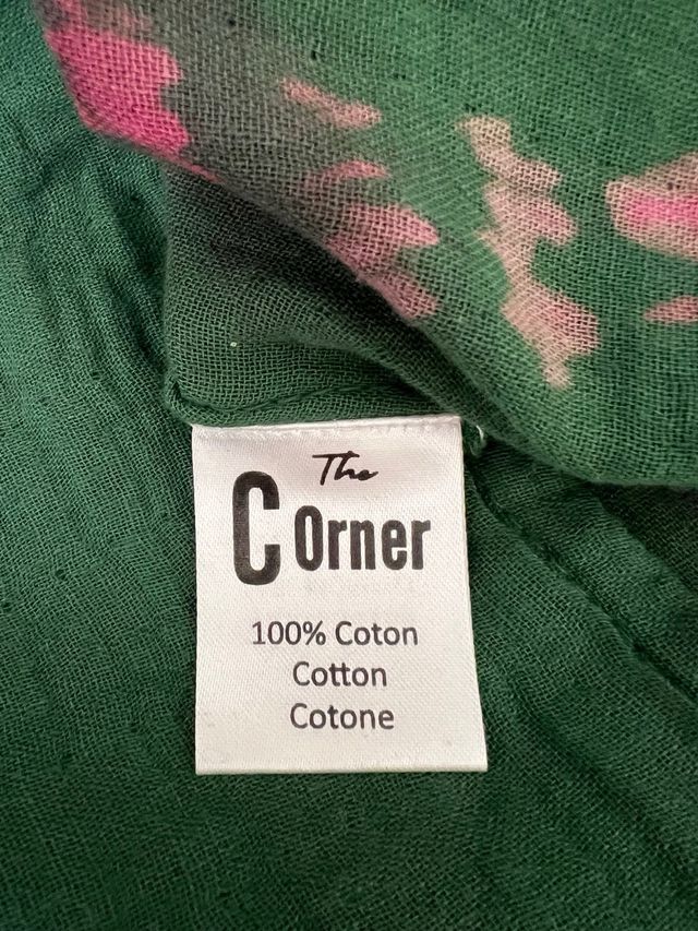 Blusón tie-dye verde y rosa