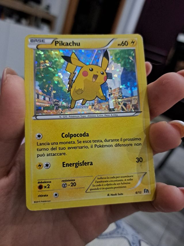 Pikachu - Carta Pokemon 6/12
