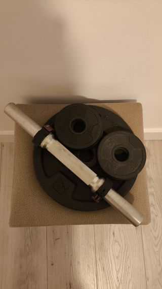 Mancuerna 14kg Hierro fundido- Decathlon
