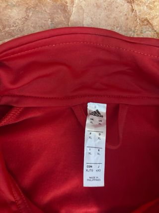Chaqueta Adidas roja XL vintage