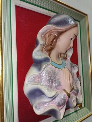 Virgen María de escayola vintage