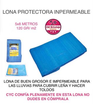 Parkside Lona protectora impermeable 5x8 metros
