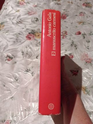 Libro novela histórica: El Manuscrito Carmesi