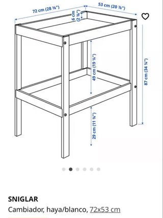 Cambiador Ikea / colchon Funny Baby