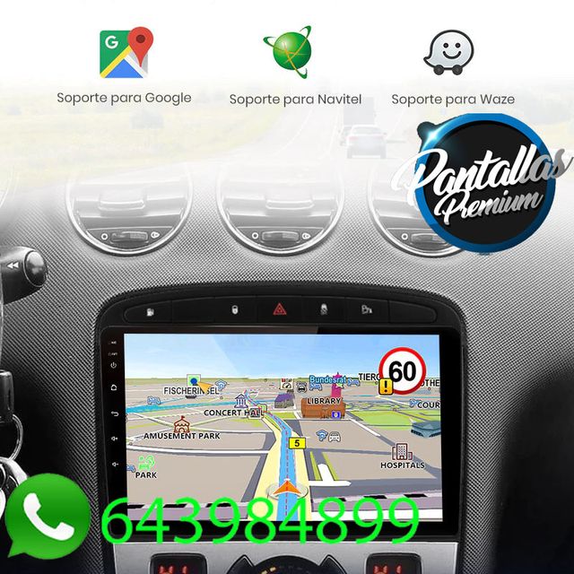 Radio Pantalla Carplay GPS para Peugeot 308 / 408