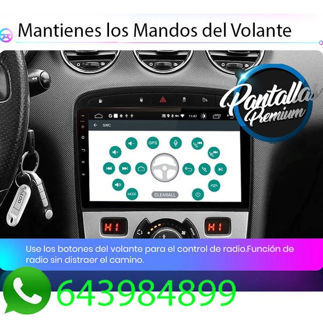 Radio Pantalla Carplay GPS para Peugeot 308 / 408