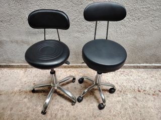 2 Sillas Peluquería. Piel Sintética