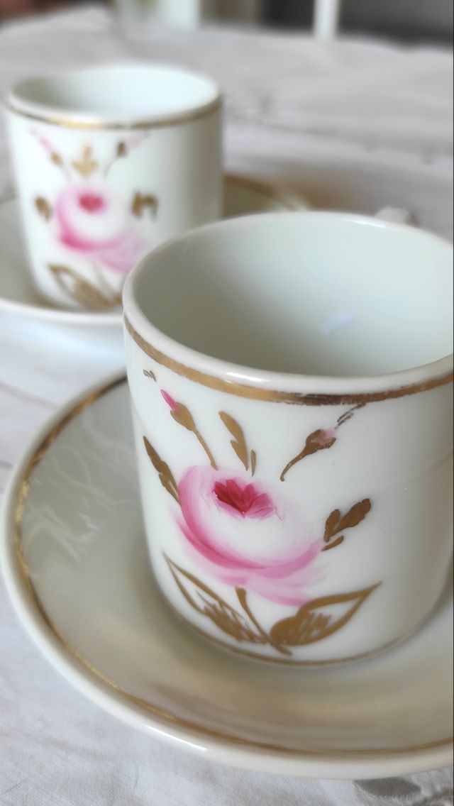 Tazze caffè Impero, 2pz, 1830