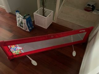 Protector valla seguridad cama niños - Rojo