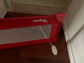 Protector valla seguridad cama niños - Rojo