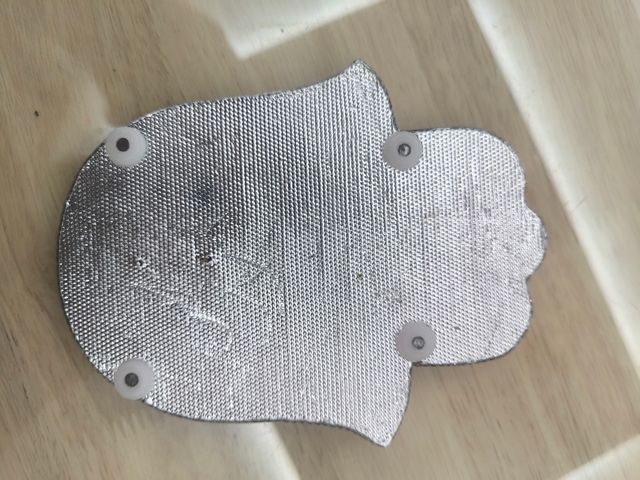 Soporte incienso metal plateado