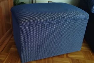 Sofás y Butaca azul de tela