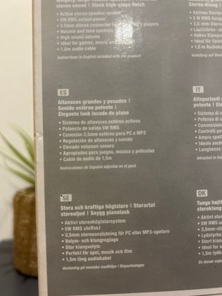 Altavoces Ordenafor y TV