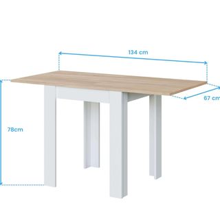 Mesa extensible boho - 134x78cm
