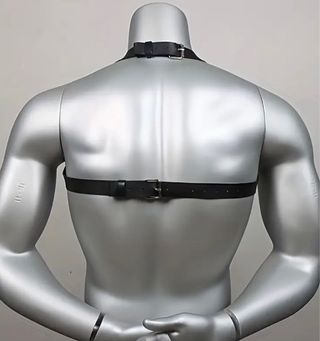 Cinturon cuero negro hombre