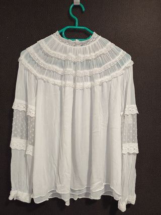 Blusa blanca t. XS