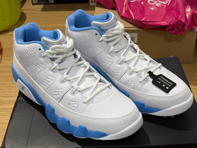 Zapatillas Golf Air Jordan 9 G - Azul y Blanco