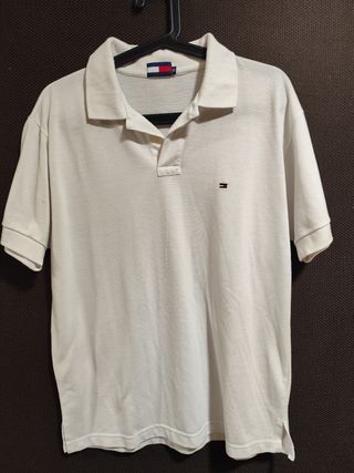 Polo Tommy Hilfiger blanco M