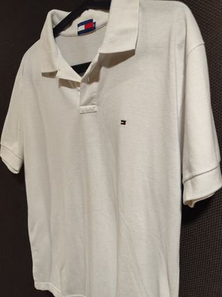 Polo Tommy Hilfiger blanco M