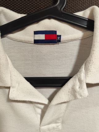 Polo Tommy Hilfiger blanco M