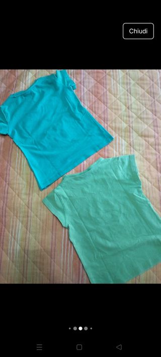 4 Magliette Bambina 5-6 Anni