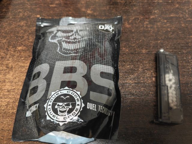 Bbs1kg white DuelCode 0.20g,5.95mm,Cargador rapido