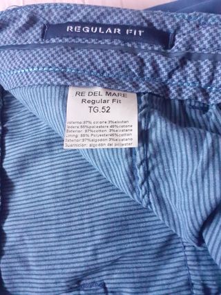 Pantaloni RE del MARE blu elettrico tg. 52