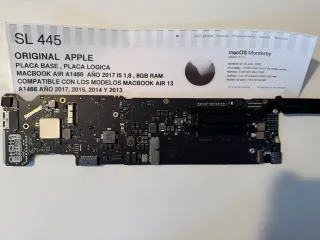 PLACA BASE MACBOOK AIR A466 AÑO 2017 I5 8GB RAM