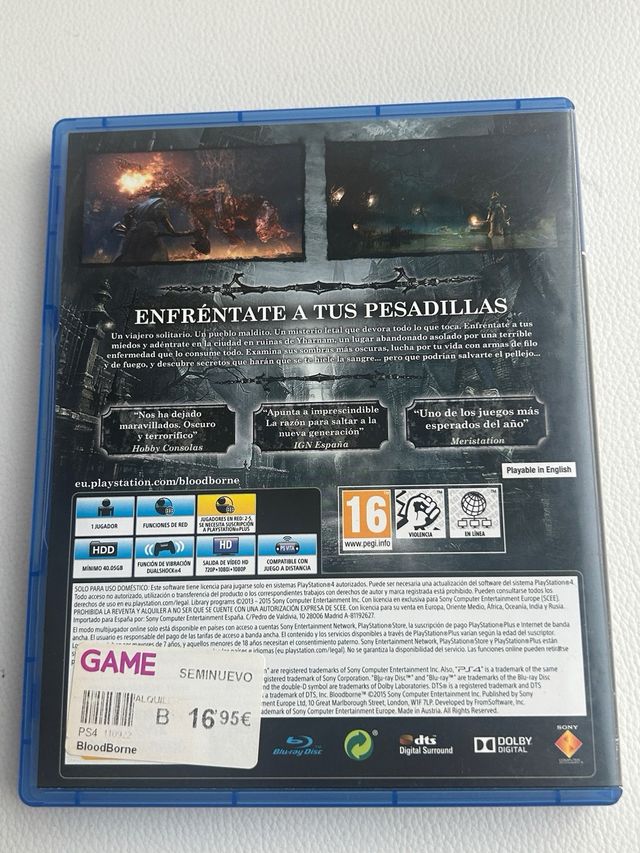 PS4 (PlayStation 4) Bloodborne - Gioco